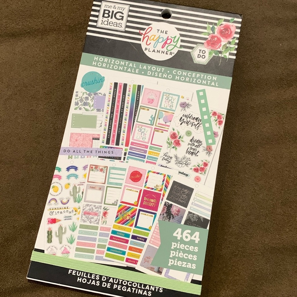 New Happy Planner Sticker Book - Horizontal Layout - Conception